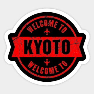 Welcome to kyoto Sticker